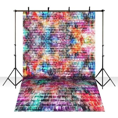 DAWNKNOW Wall Vinyl Photography Background For Color Individuality Wall Photo Shoot Backdrop For Children Photo Studio lv2533