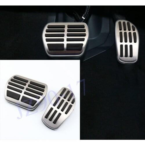 Non Slip Stainless steel AT Pedal Fuel Gas Pedals Brake Pedal Cover Fit For Nissan X-trail T32 Rogue Qashqai J11 2014-2018