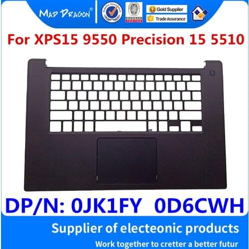 New original Touchpad Ensemble US UK Palmrest Touchpad Assembly For Dell XPS15 9550 Precision 15 5510 0JK1FY JK1FY 0D6CWH D6CWH