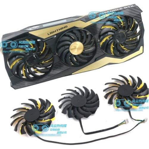 New Original for MSI RTX2080Ti LIGHTNING Graphics Video Card Cooling Fan PLD09210812HH PLD10010B12HH
