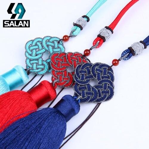 Spot wholesale retro tassel pendant Chinese wind accessories car pendant diy material Chinese knot