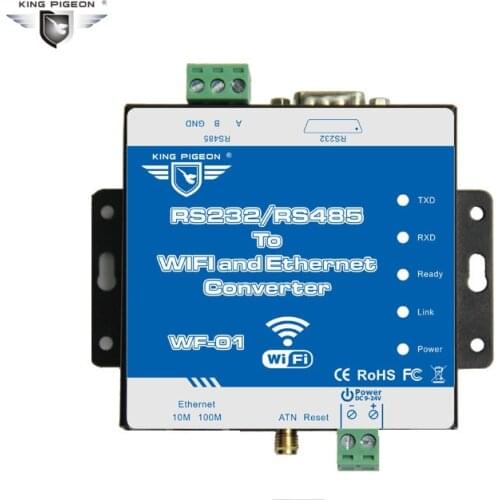 Serial RS232/RS485 to WIFI /Ethernet Converter for data Transparent Transmission From Wired to Wireless 2.4GHZ