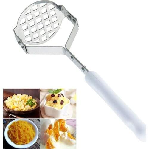 Stainless Steel Hand Held Potato Masher For Smooth Mashed Potatoes Press Crusher Puree Juice Maker Kitchen Fruit Vegetable Tools