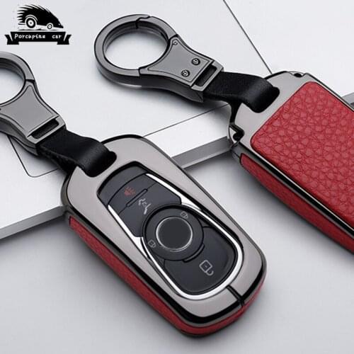 Car Styling Zinc alloy leather Car Key Case Cover For Buick GL8 VELITE 5 ENCORE ENVISION LACROSSE VERANO Car Accessories