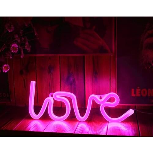LOVE Letter LED Light Wedding Birthday Party Girl Room Decoration Star Light String Bedroom Romantic Layout Led Modeling Lights