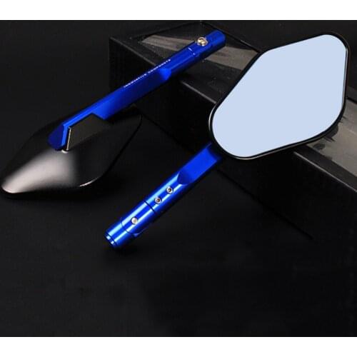 Aluminum Motorcycle Rear View Mirror Universal Motorcycle Rearview Mirror For Suzuki Bandit GSR 600 750 SV400 SV650 Honda MSX125