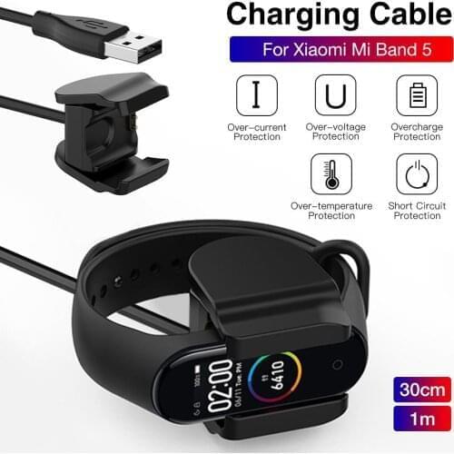 USB Fast Charging Cable Portable Replacement Charging Cable for Xiaomi Mi Band 5
