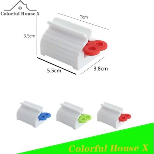 Manually Rotating PlasticToothpaste Clip Multifunctional Facial Cleanser Press Organizer Convenient To Use Bathroom Accessories