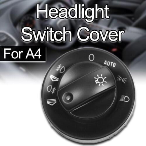 W / Auto Headlight Fog Light Control Switch Cover Cap Repair Kit Headlight Foglight Switch Cover For AUDI A4 8E0941531B Repair