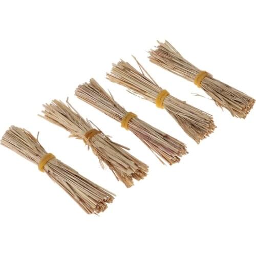 1/12 Dollhouse Miniature Accessories 5 Straps Thatch Straw Grass Room Garden Life Scenes Decor