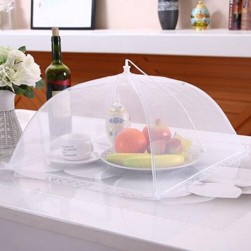 1PC Umbrella Style Food Cover Anti Fly Mosquito Meal Cover Lace Table Home Using Food Cover Kitchen Gadgets Cooking Tools