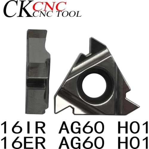 10pcs 16IR AG60 H01 16ER AG60 H01 high quality Aluminum cutter blade Insert Cutting Tool turning tool CNC Tools