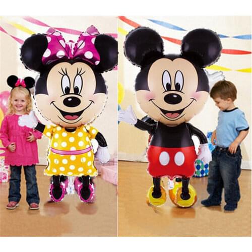 112cm Disney Mickey Minnie Inflatable Toys Balloons Birthday Wedding Party Decoration Inflatable Air Balloons KidsClassic Toys