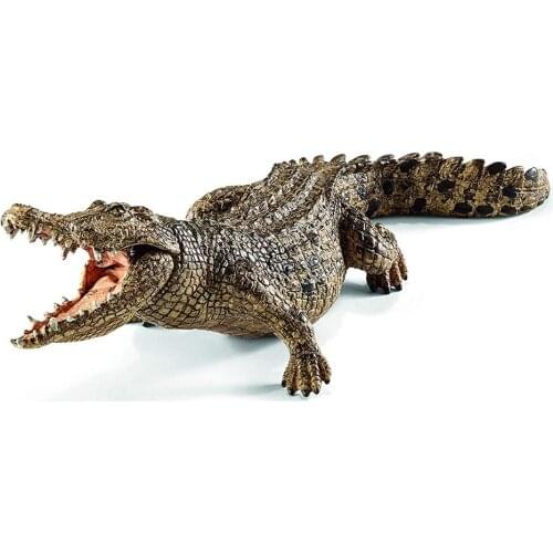 7.2in Realistic Crocodile Figurine Animal Action Figure Toys PVC Wild Life Animal Model Educational Figurine Gift For Kid 14736