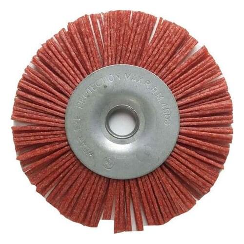 1Pcs Flower Head Polish Abrasive Brush Grind Buff Wheel Furniture Wood Sculpture Rotary Tool Wire Grinding Woodwork Polishing