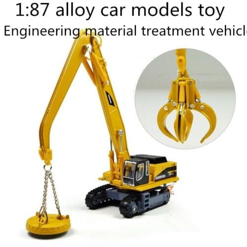 Free shipping ! 2014 super cool ! 1 : 87 alloy slide toy models Engineering material treatment vehicle, Baby educational toys