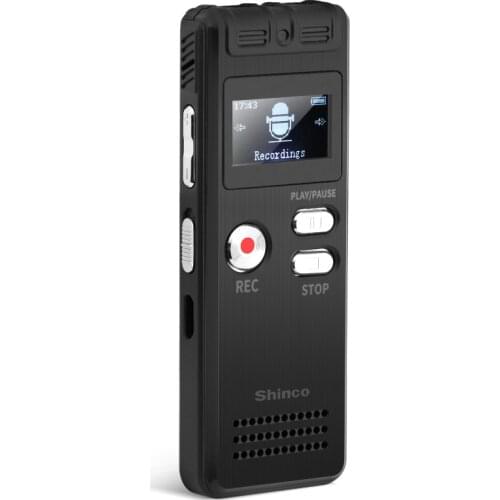 Shinco Q6 64G Digital Voice Recorder Conference Recording Audio Intelligent Noise Reduction Music Player Voice Activate Recorder