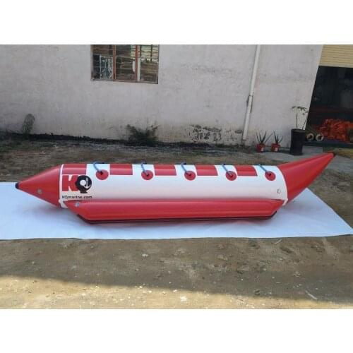 Hot Selling 5 Seats Inflatable Flying Fish Banana Boat Inflatable Water Banana Boat With Free Air Pump For Water Games