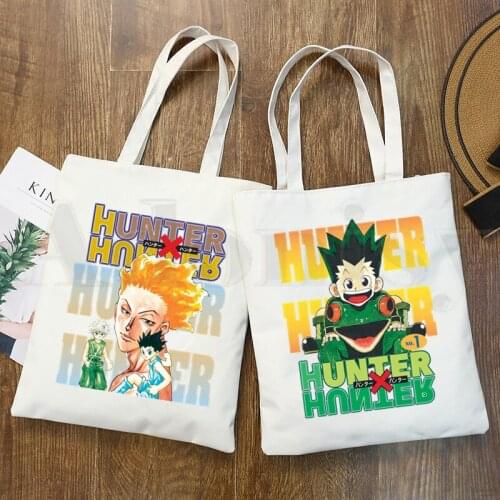 Hunter X Hunter Killua Zoldyck Hisoka Kurapika Handbags Shoulder Bags Casual Shopping Girls Handbag Women Elegant Canvas Bag
