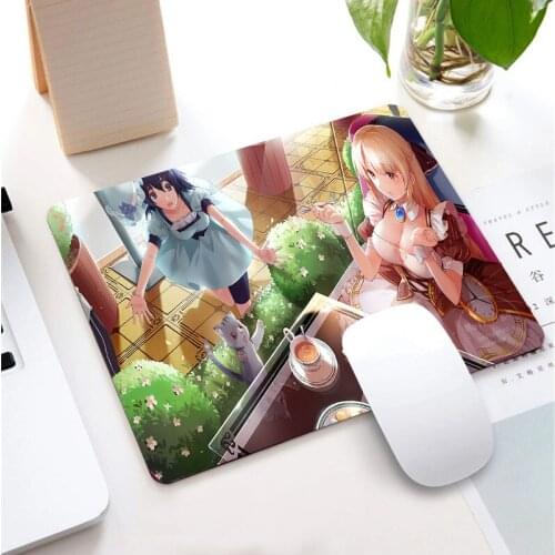 25*29CM Anime Steins Gate Game Small Mouse Pad Notebook Genshin Impact Keyboard Pad Desktop Non-slip Placemat MousePad for LOL