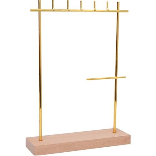 Ring Earrings Organizer Hanging Hanger Bracelet Necklace Display Stand Rack Gold Earring Rack Jewelry Showing Rack