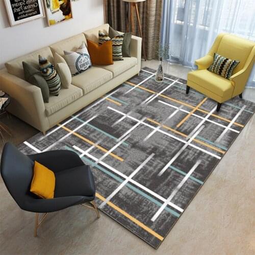 Modern Geometric Abstract Palor Floor Mat Tea Table Blanket Living room Beside Area Rugs Child Play Non-slip Carpet Hoom Decor