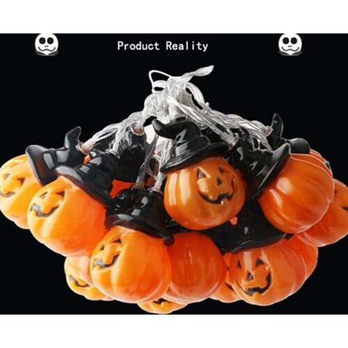 Cute Halloween Led String Light pumpkin Decorative Lights Fairy LED Garland Outdoor Indoor Decoration Battery Powered