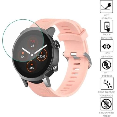 5pcs Soft TPU Clear Protective Film Smartwatch Guard For Ticwatch E3 Sport Smart Watch Screen Protector Cover Protection