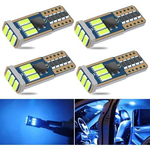A Pack Super Bright T10 W5W 194 168 Led Bulbs Car LED Dome Map light Interior light for Ford Focus BMW e90 e60 e87 Mercedes Blue