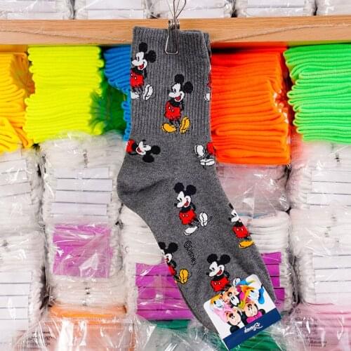 Disney adult socks Mickey Mouse sweet socks adult fashion wild thread cotton socks ladies