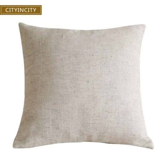 CITYINCITY Solid JAQ Cushion Cover Polyester Pillow Case Pillow cover Home modern decorative For sofa bed car seat 45x45 50x50