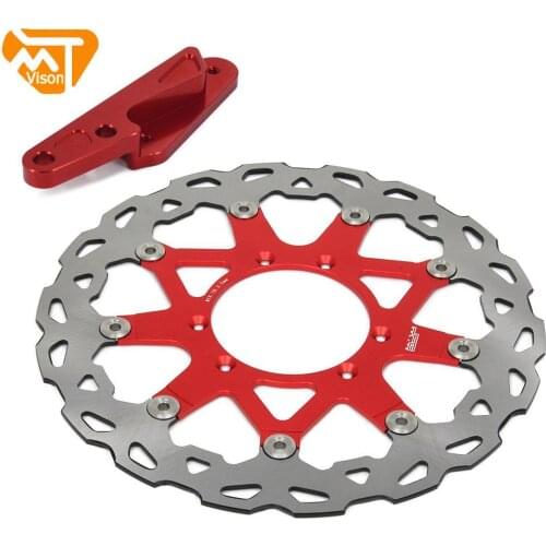 Motorcycle Dirt Bike Front Floating Brake Disc Rotor And Bracket For HONDA CRE CR CRF R X 125 250 450 CRF250 CRF450 2004-2014