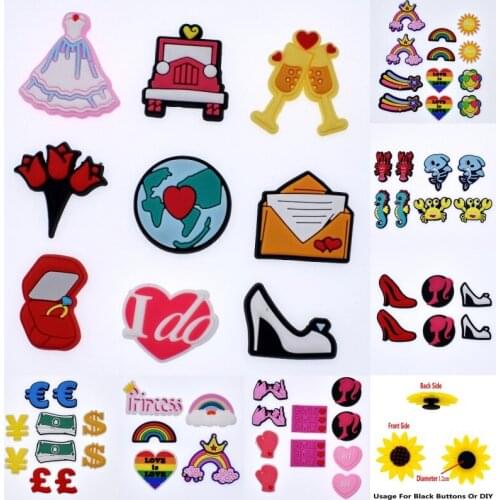 Latest Wedding Series Sea Animals Money Cash Rainbow Girls Best Friend Forever Wristbands Accessories Clogs Ornaments