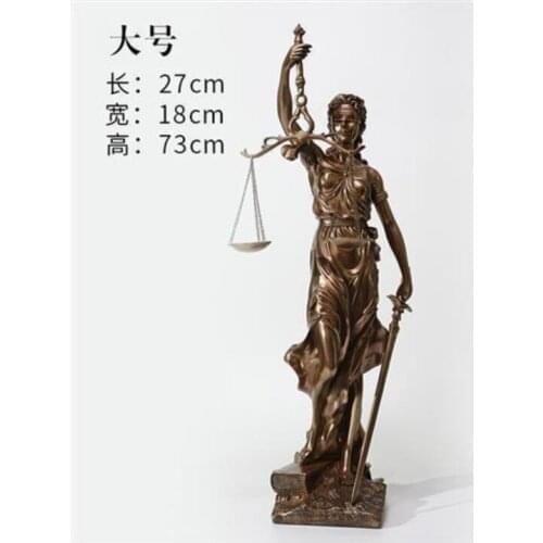 RETRO JUSTICE GODDESS SCULPTURE THEMIS STATUE ANCIENT GREEK ORNAMENTS CHRISTMAS GIFT RESIN CRAFTS HOME DECORATIONS L3443