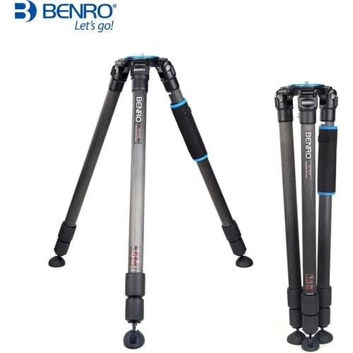 Benro C4770TN Tripod Carbon Fiber Camera Stand With 100mm BA100 Bowl 3 Section Max Loading 25kg Carrying Bag
