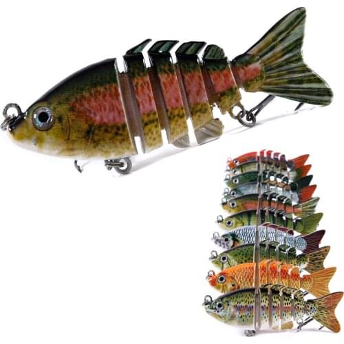 1PC 8cm 13g Sinking Wobblers Fishing Lure Wobbler Parts Relax Multi Jointed Swimbait 6Segment Hard Bait Making Casting Lure Carp