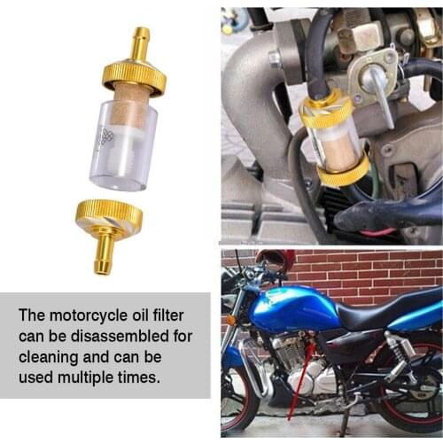 Fuel Oil Filter Motorcycle Fuel Oil Filter Gasoline Separator for ATV Dirt Pit Bike Motocross Replacement Accessories Fuel Filte