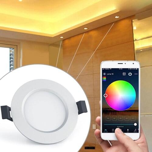 Smart Change Light 4.5w Colorful Indoor Lighting App Remote Control White & Warm Light Save Power Lighting Living Room Tool New