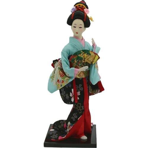 Japanese Kimono Geisha Kabuki Doll Asian Culture Craft Doll Models 30cm