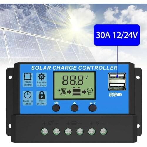 1pc Solar Controller 10a/20a/30a Led Street Light Intelligent System Charging Controller Available At Home