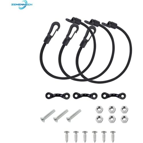 3PCS Rod Strap Holder Fishing Rod Deck Mount Connector Fishing Boat Deck Mount Pole Holder Boat Accessories Marine Hardware