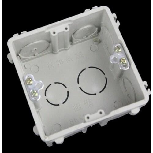 5pcs Cassette Type 86 Interlocking Buckle Wall Mount Box Combination Wiring Switch Socket Universal Bottom Box Secret Stash