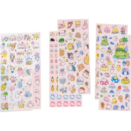 6pcs/pack Kawaii Sea Dog having holiday Sticker Washi Sticker Album Dairy Decoration DIY Scrapbook Sticker