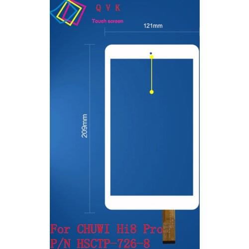 8 inch for CHUWI Hi8 pro CW1513 tablet pc capacitive touch screen glass digitizer panel P/N HSCTP-489-8 HSCTP-726-8-V1