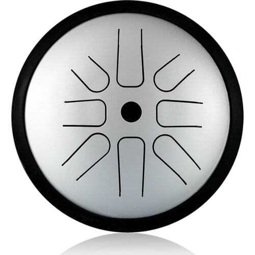 8 Note 6 Inch D Portable Tweeter Companion Steel Tongue Drum Percussion Instrument With Drumsticks for 13 tone / 15 tone Drum