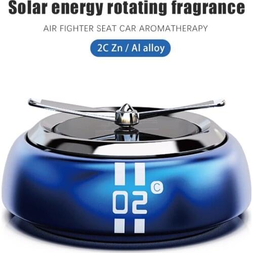 Solar technologyCar Perfume holder rotating aromatherapy car interior decoration solid balm air freshener