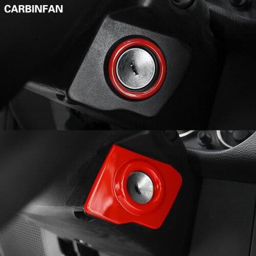 Car Styling Car Interior Accessories ABS Ignition Key Ring Cover Decoration Stickers 1pc For Jeep Wrangler JK 2011 Up