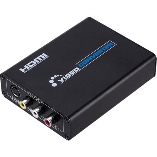 AV CVBS Composite S-Video R/L Audio To HDMI-compatible Converter Adapter Support 720P/1080P for PS2 PS3 NES SNES Nintendo