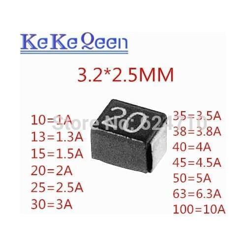 MICRO FUSE 1210 3.2*2.5mm CCP2E 10/13/15/20/25/30/35/38/40/45/50/63/100 72V 1A 2A 3A 5A 6.3A 10A TTE SMD Chip Circuit Protectors