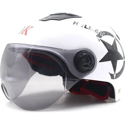 Motorcycle Helmet Scooter Bike Open Face Half Baseball Cap Anti-UV Safety Hard Hat Motocross Helmet Multiple Color